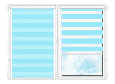 Рулонные кассетные шторы День Ночь Белладжо-1904 цена. Купить в «Мастерская Жалюзи»