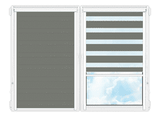 Рулонные кассетные шторы День Ночь Делия-136 цена. Купить в «Мастерская Жалюзи»