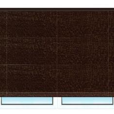 Деревянные горизонтальные жалюзи 25 мм 42 орех