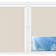 Рулонные шторы UNI Металлик-светло-бежевый